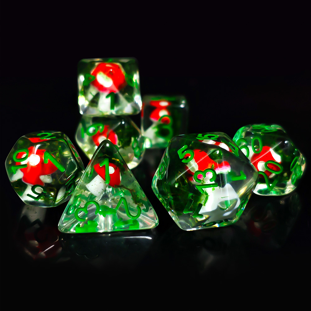 Board Game Dnd - 7 unids/set dados DND resina transparente