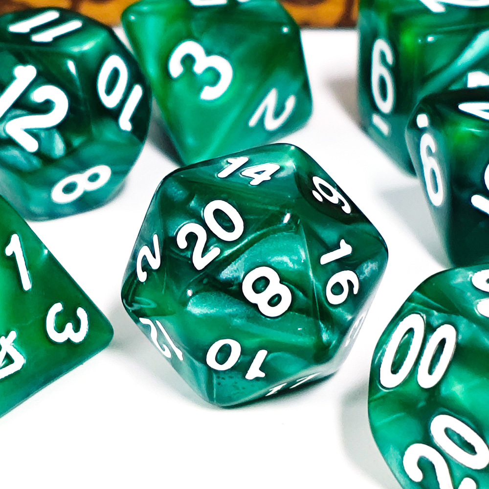Board Game Dnd - 7 unids/set dados de perlas poliédricos