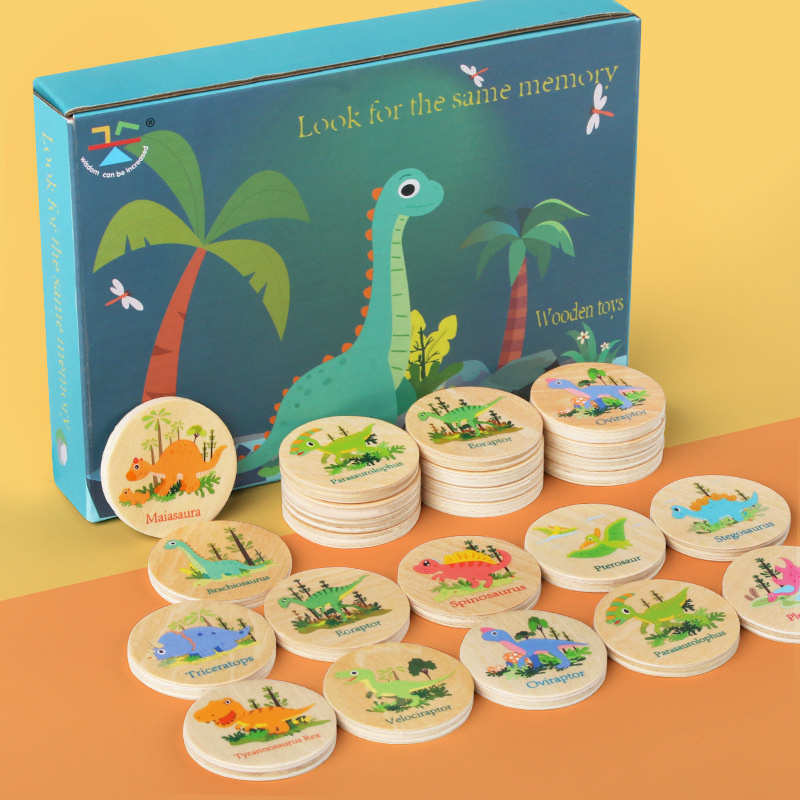 Board Game Idea - Juego de memoria de dinosaurio, juguete