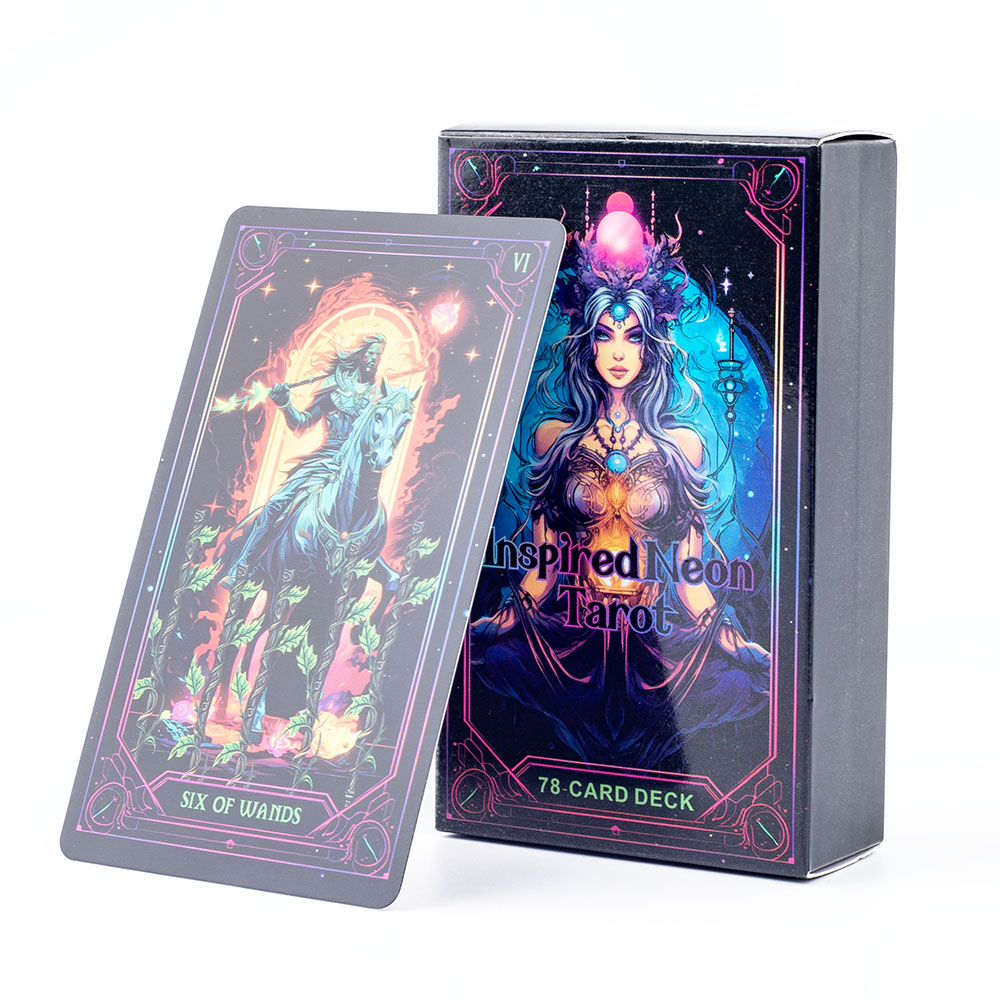 Tarot de neón inspirado, baraj - Board Game Uno reseña y precio