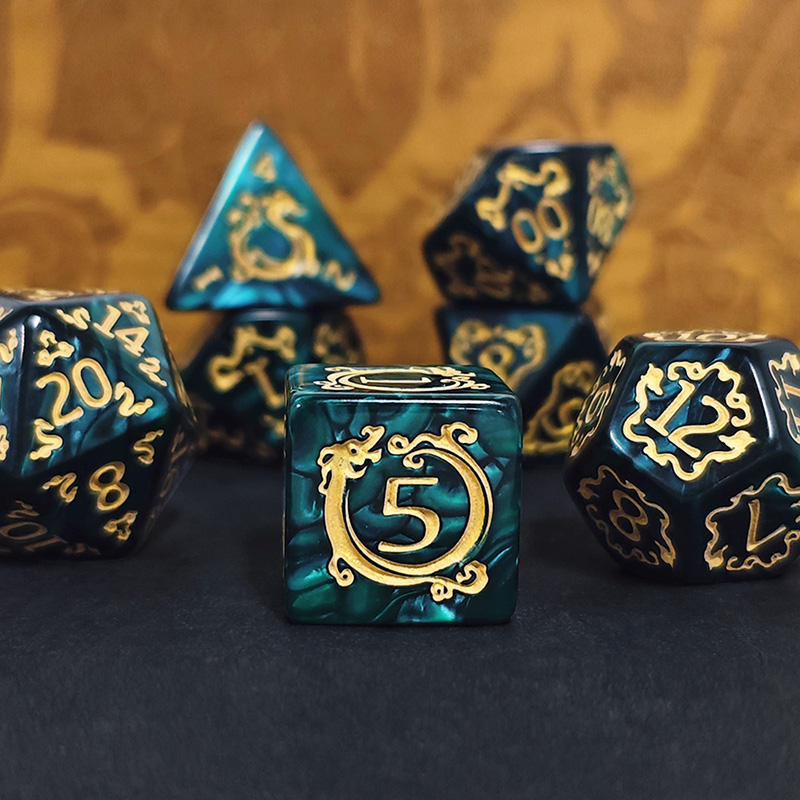 Juego de 7 dados DND con diseñ - Board Game Dnd reseña y precio